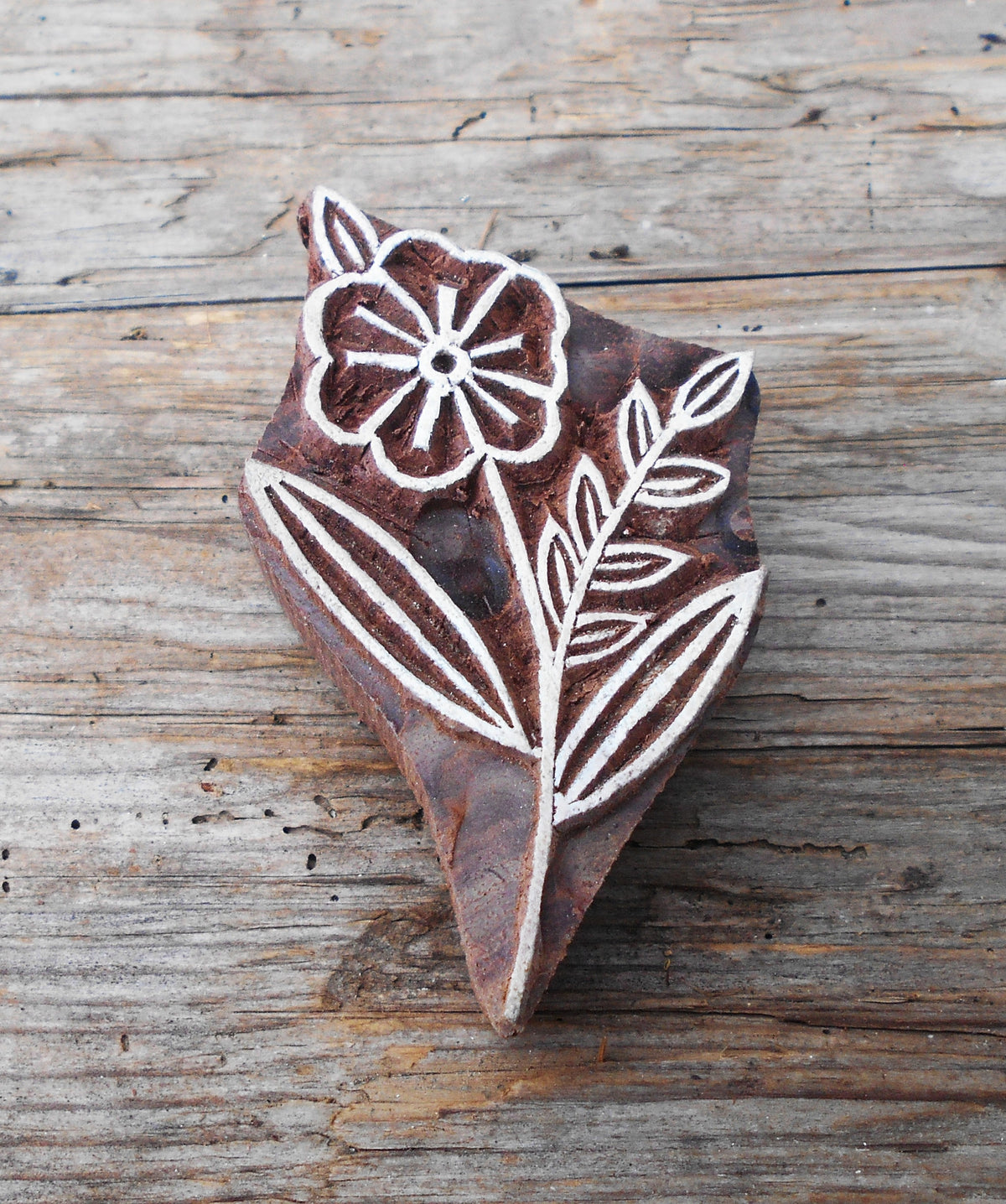 Druckstempel, Holzdruckstempel, Motivstempel, Blaudruckstempel, Botanik