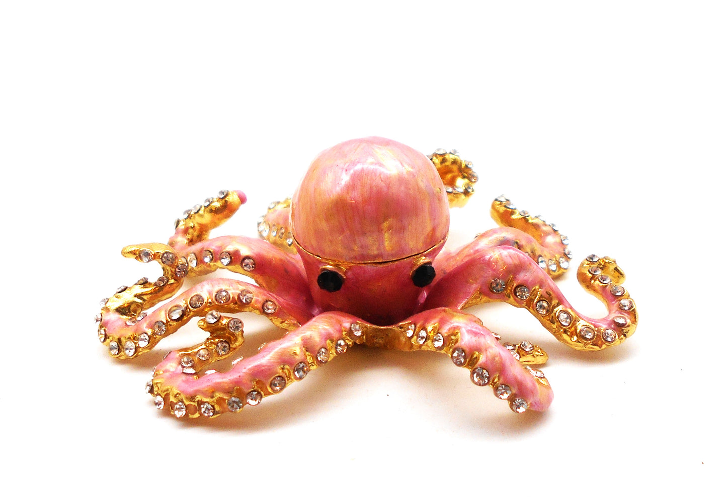 Schmuckschatulle Fabergé Oktopus, rosa