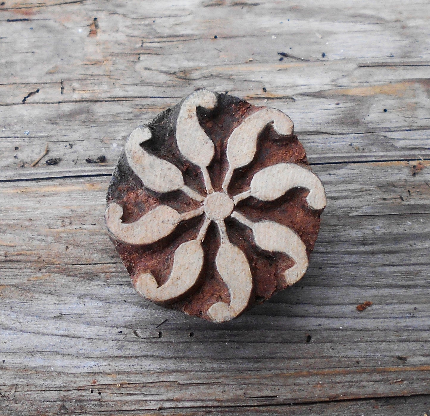 Holzdruckstempel, Stoffdruckstempel, Textilstempel, Motivstempel