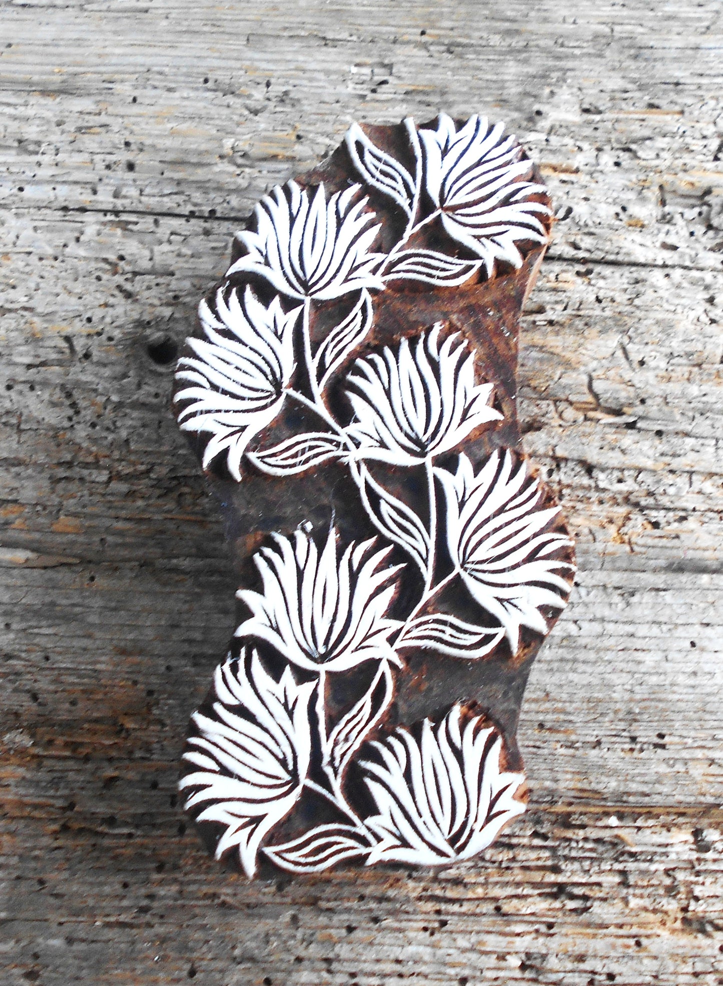 Stoffdruckstempel, Holzdruckstempel, Motivstempel, Blaudruckstempel, Botanik