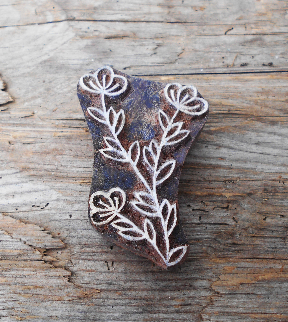 Stoffdruckstempel, Holzdruckstempel, Motivstempel, Blaudruckstempel
