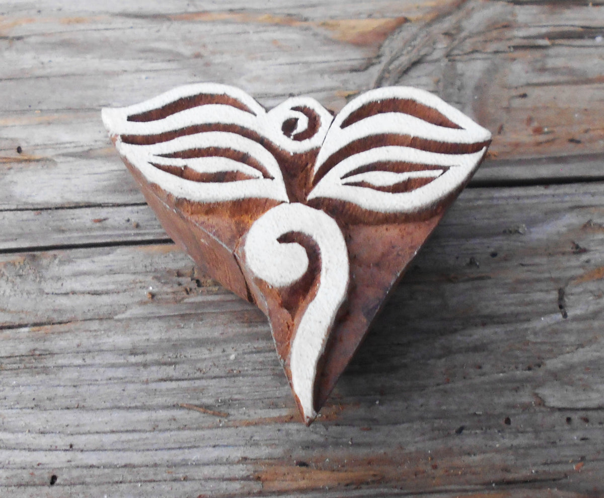 Textilstempel, Stoffdruckstempel, Holzdruckstempel, Druckstempel, Durga