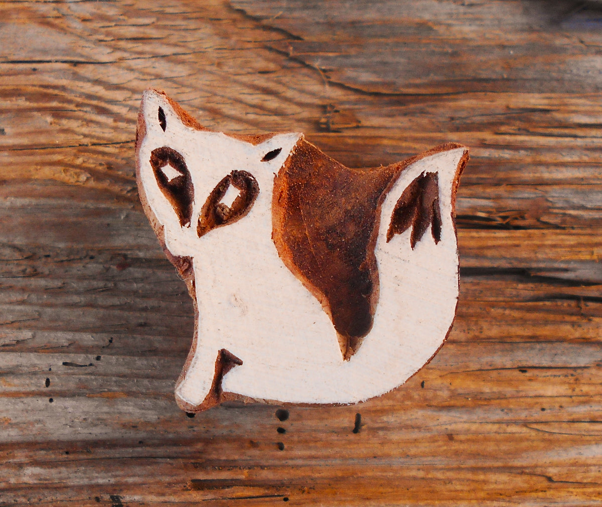 Tierstempel, Stoffdruckstempel, Holzdruckstempel, Blaudruckstempel, Fuchs