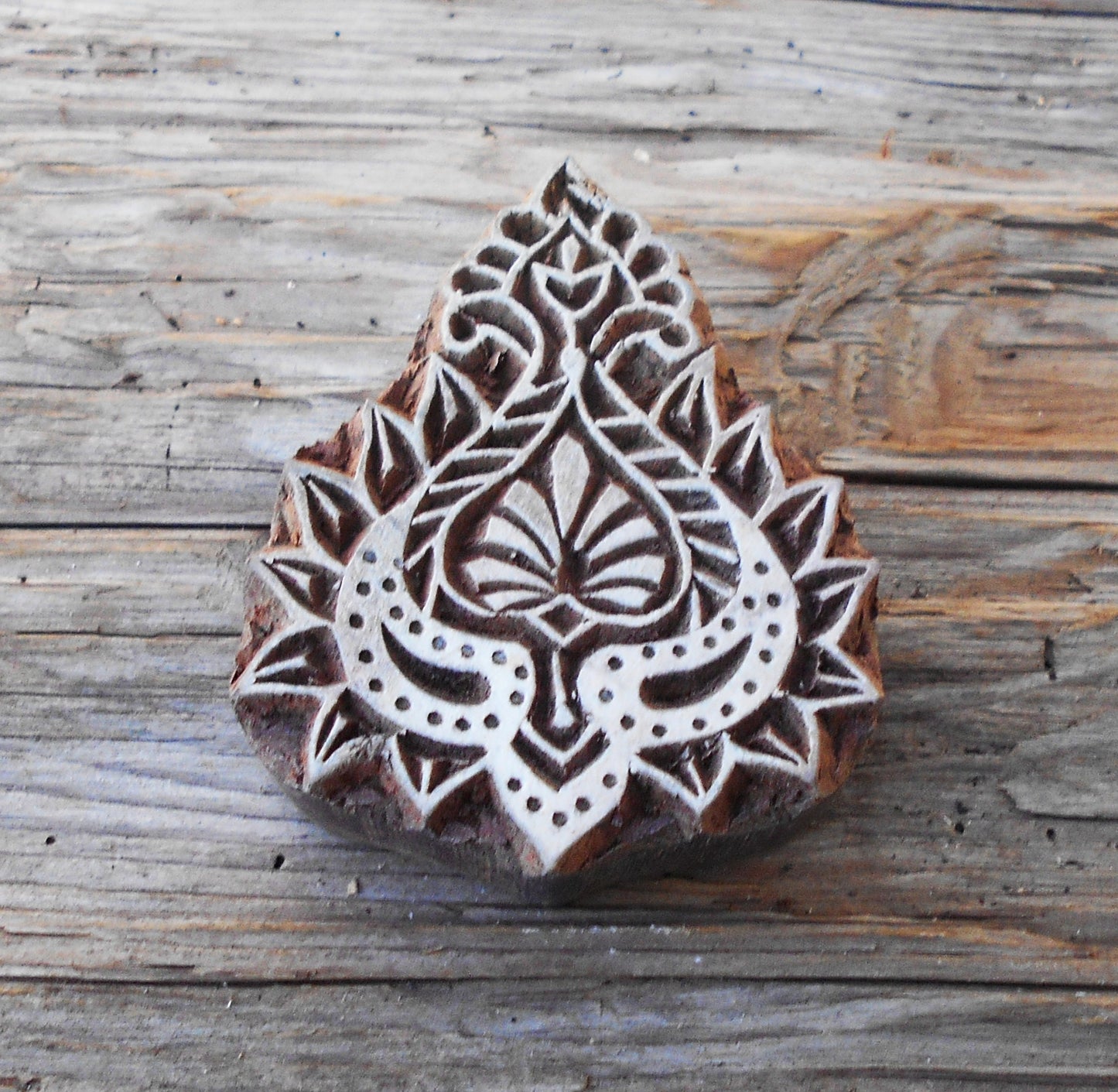Motivstempel, Stoffdruckstempel, Holzdruckstempel, Textilstempel