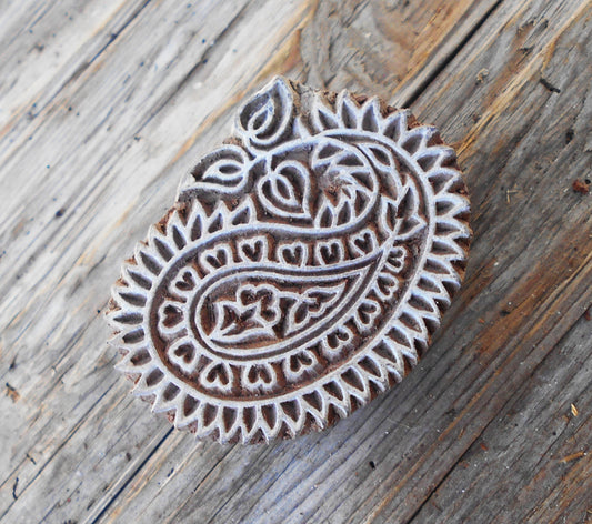 Textilstempel, Stoffdruckstempel, Holzdruckstempel, Druckstempel