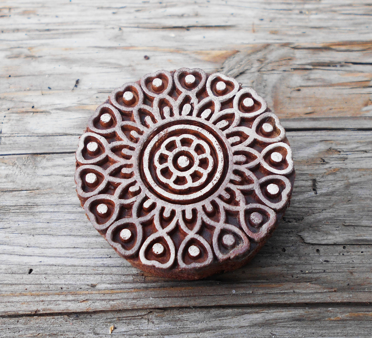 Holzdruckstempel, Stoffdruckstempel, Textilstempel, Motivstempel