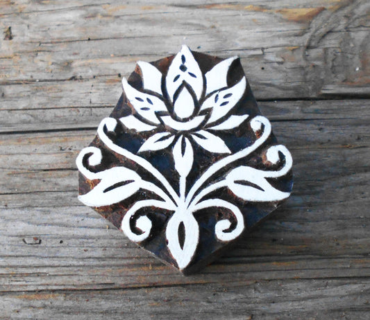 Holzdruckstempel, Stoffdruckstempel, Textilstempel, Motivstempel