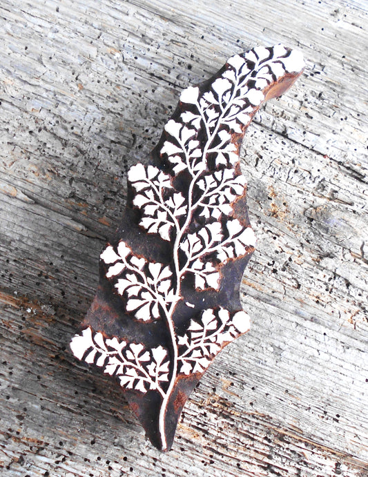 Stoffdruckstempel, Holzdruckstempel, Motivstempel, Blaudruckstempel, Botanik