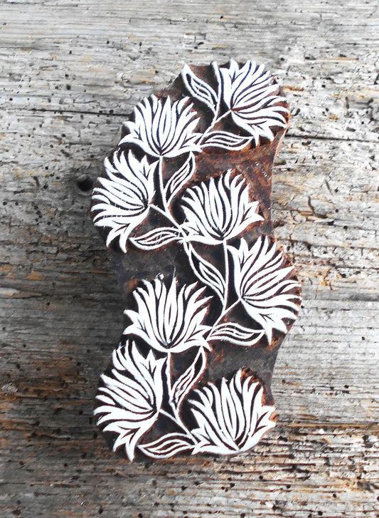 Stoffdruckstempel, Holzdruckstempel, Motivstempel, Blaudruckstempel, Botanik