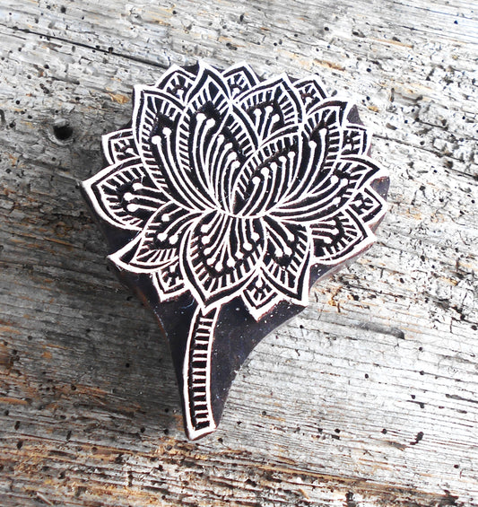 Stoffdruckstempel, Holzdruckstempel, Motivstempel, Blaudruckstempel, Botanik