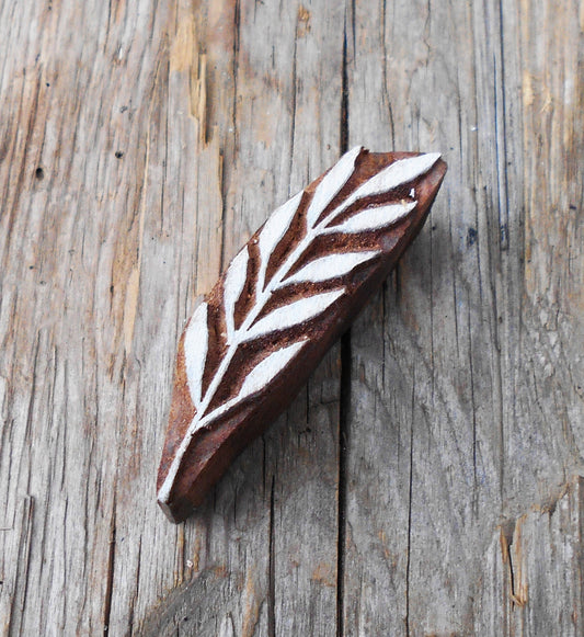 Stoffdruck Stempel, Holzdruckstempel, Motivstempel, Blaudruckstempel, Textildruck, Ähre
