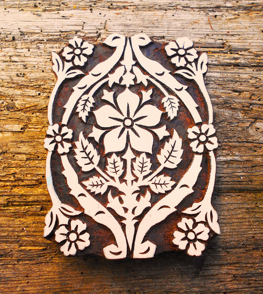 Stoffdruck Stempel, Holzdruckstempel, Motivstempel, Blaudruckstempel, Textildruck