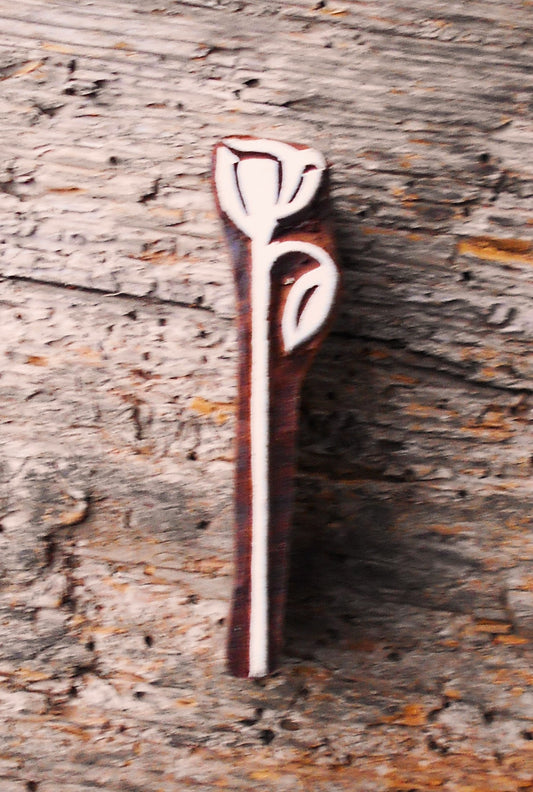 Stoffdruck Stempel, Holzdruckstempel, Motivstempel, Blaudruckstempel, Textildruck, Rose