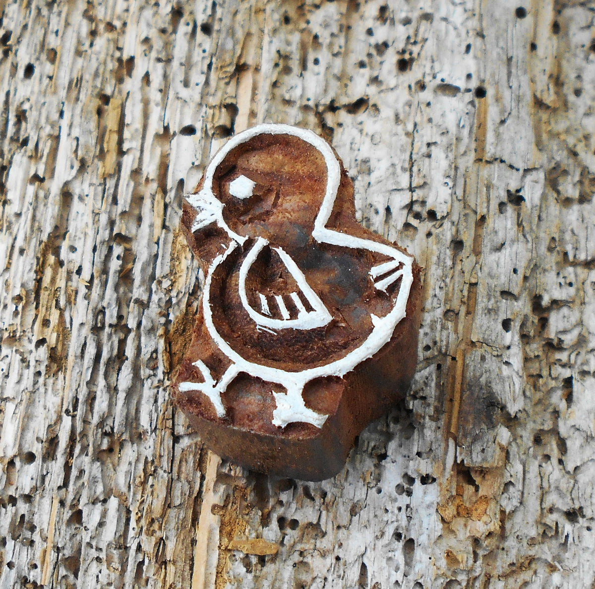 Tierstempel, Stoffdruckstempel, Holzdruckstempel, Blaudruckstempel, Küken