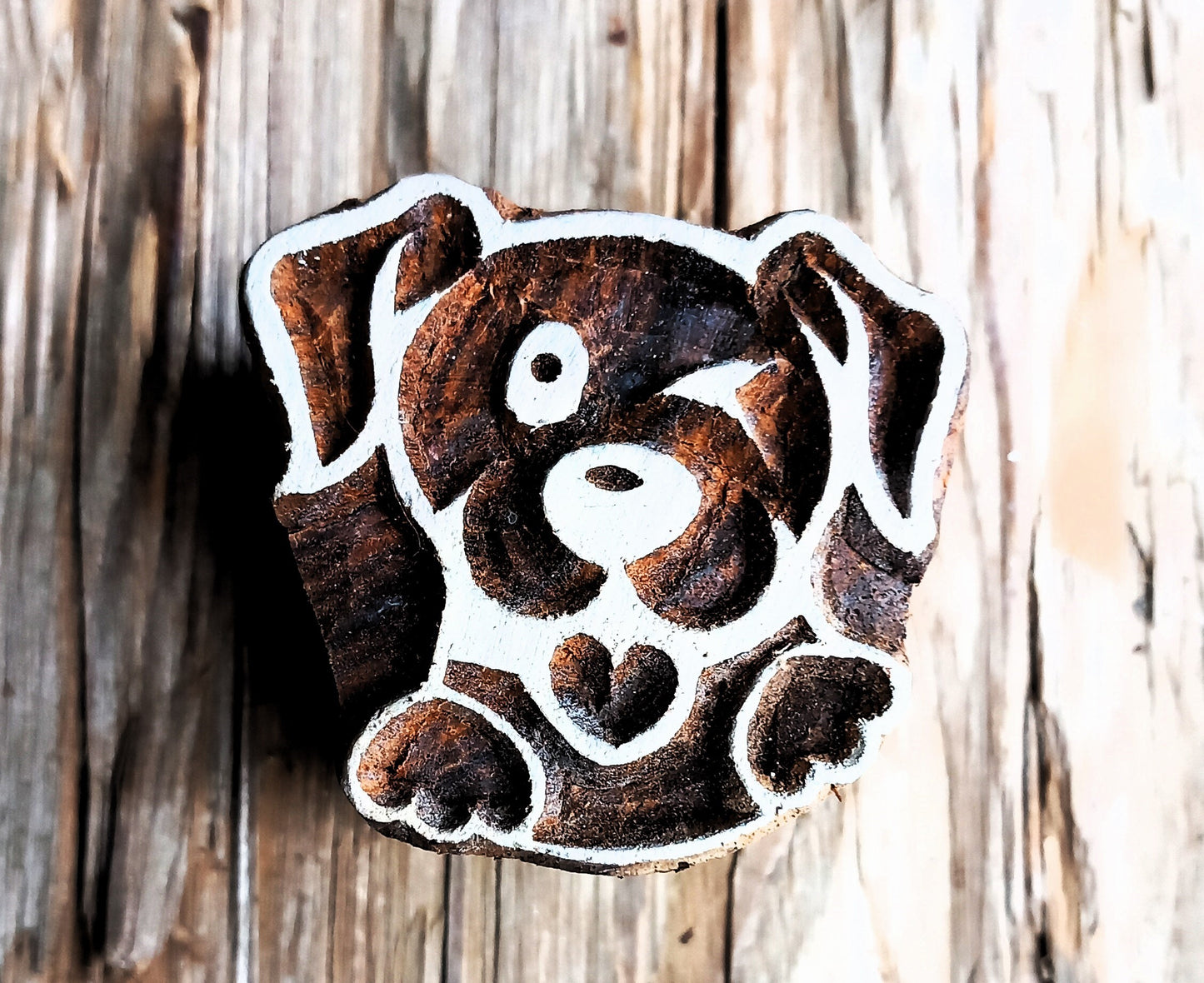 Textilstempel Hund