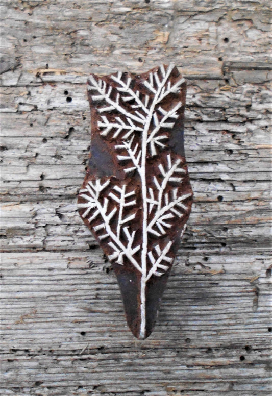 Stoffdruckstempel, Holzdruckstempel, Motivstempel, Blaudruckstempel, Gras