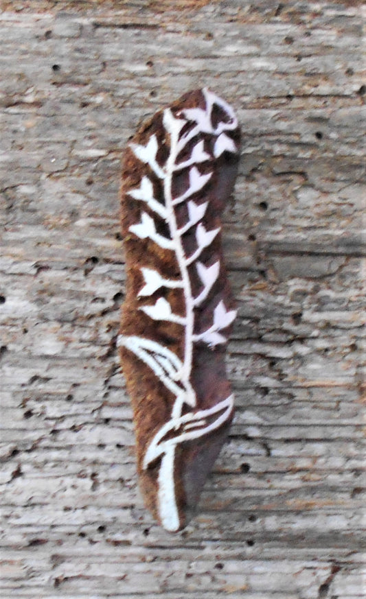 Stoffdruckstempel, Holzdruckstempel, Motivstempel, Blaudruckstempel, Gras