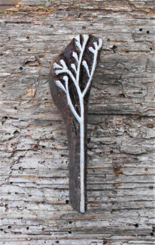 Stoffdruckstempel, Holzdruckstempel, Motivstempel, Blaudruckstempel, Gras