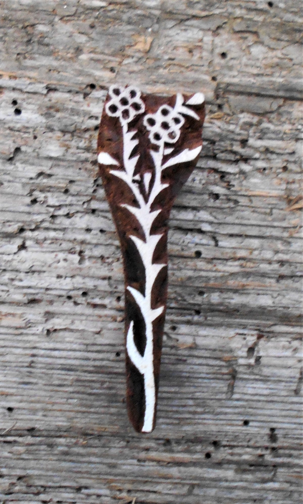 Stoffdruckstempel, Holzdruckstempel, Motivstempel, Blaudruckstempel, Gras