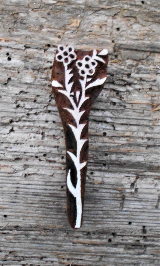Stoffdruckstempel, Holzdruckstempel, Motivstempel, Blaudruckstempel, Gras