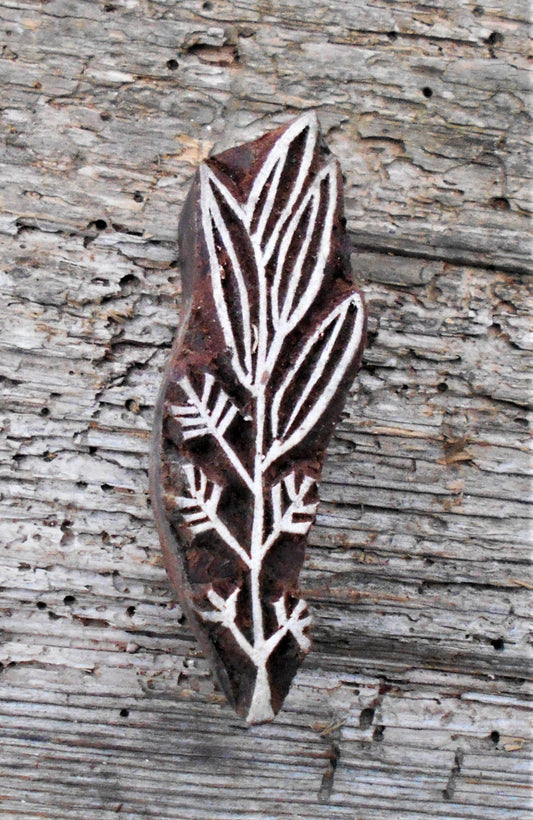 Stoffdruckstempel, Holzdruckstempel, Motivstempel, Blaudruckstempel, Gras