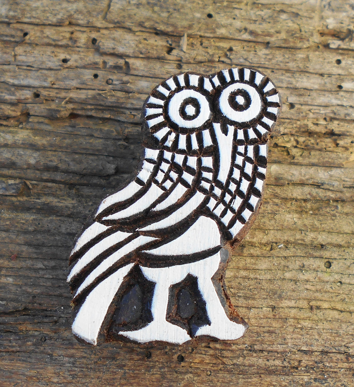 Tierstempel, Stoffdruckstempel, Holzdruckstempel, Blaudruckstempel, Eule