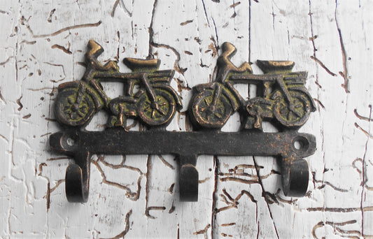 Garderobenhaken, Wandhaken, Kleiderhaken, Messing, Motorräder