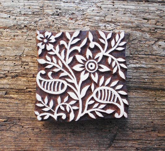 Motivstempel, Stoffdruckstempel, Holzdruckstempel, Textilstempel