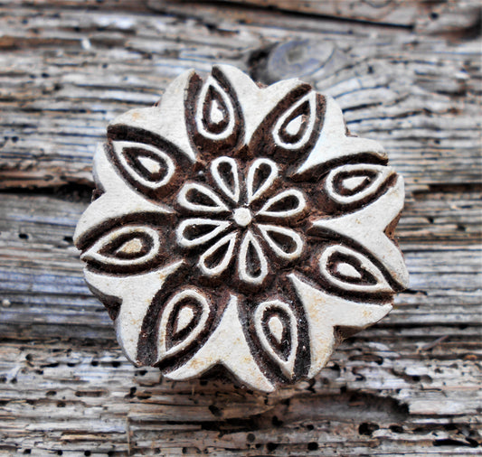 Holzdruckstempel, Stoffdruckstempel, Textilstempel, Motivstempel, Druckstempel