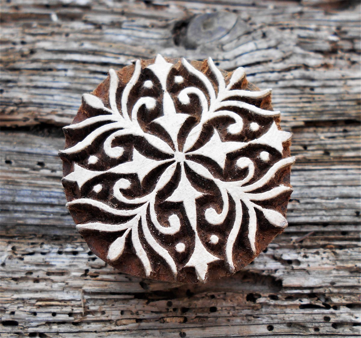 Holzdruckstempel, Stoffdruckstempel, Textilstempel, Motivstempel, Druckstempel